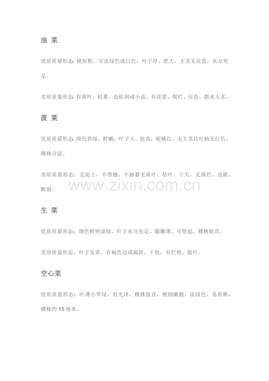 蔬菜采购员应该知道的蔬菜验收标准.docx_第2页