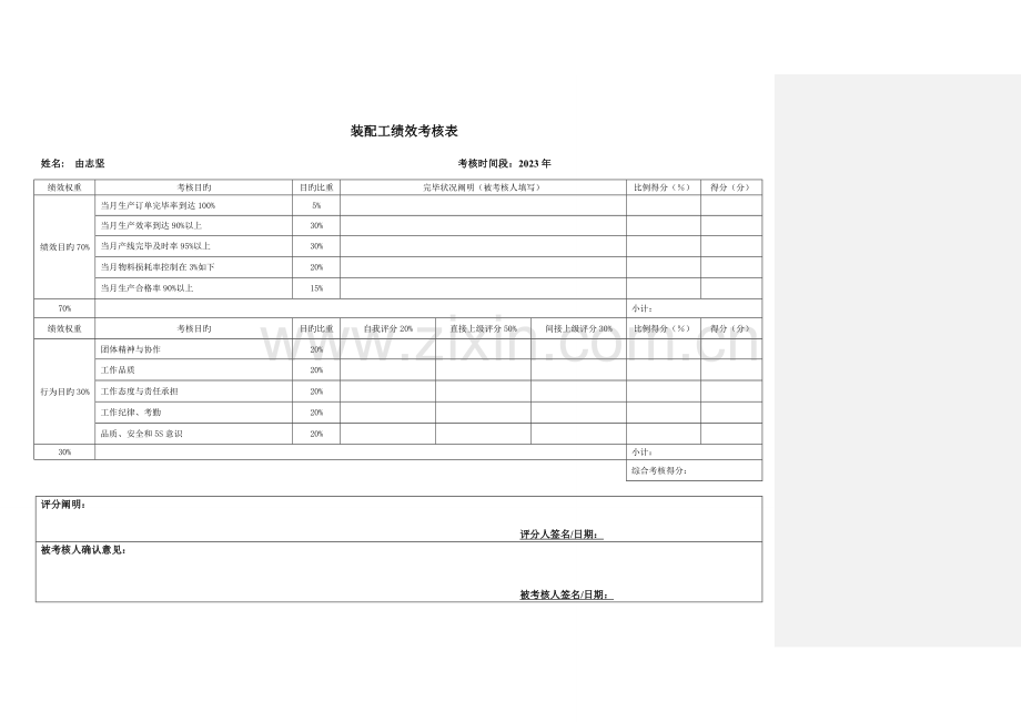 装配工绩效考核表.doc_第2页