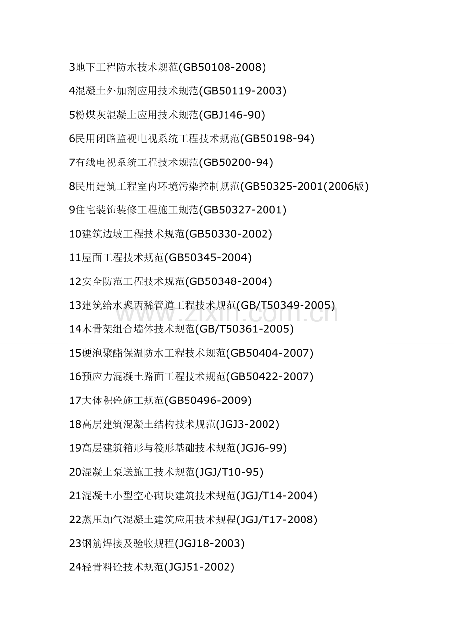 建筑工程施工技术标准目录.doc_第2页
