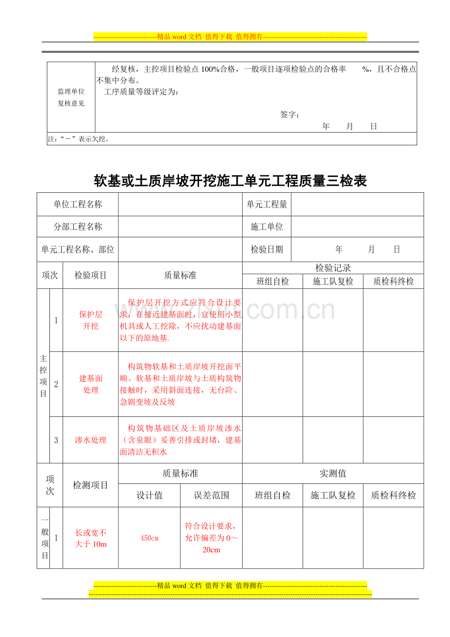 水利水电工程单元施工质量验收评定表及三检表(SL631-2012-SL637-2012).doc_第2页