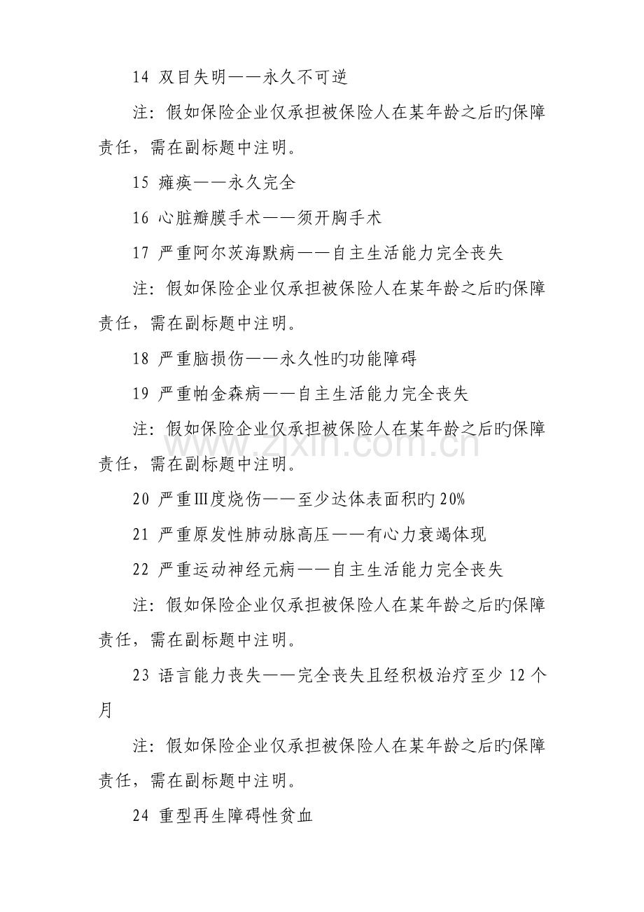 重大疾病定义使用规范.doc_第2页