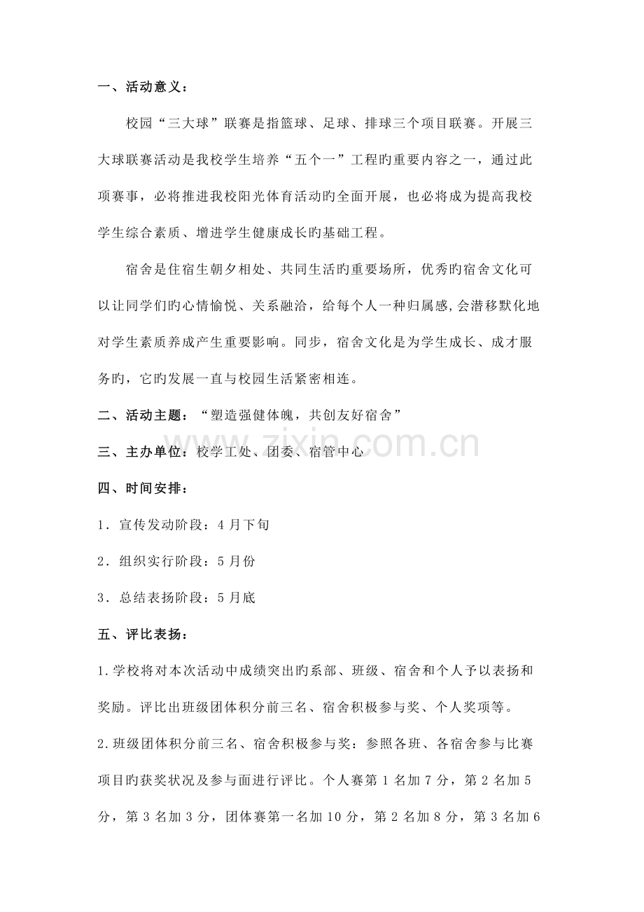 首届校园三大球联赛第三届宿舍文化节方案.docx_第2页