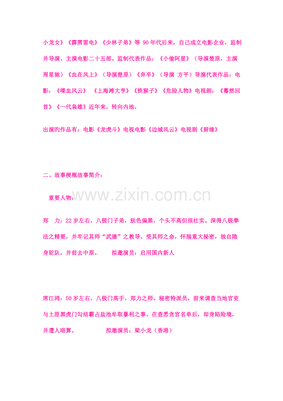数字电影八极拳项目策划书DOC.doc_第2页