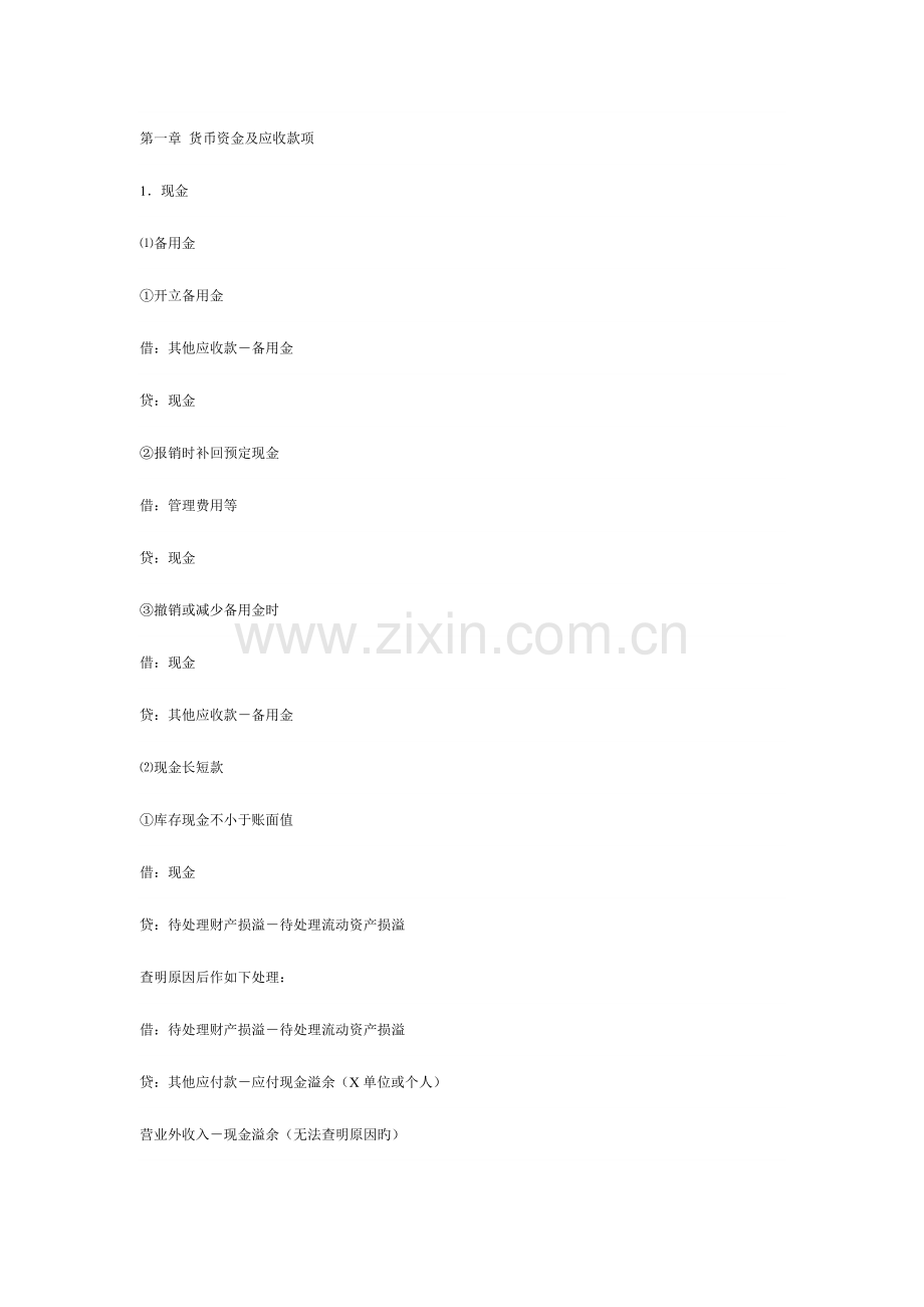 2023年初级会计职称考试会计实务分录大全.doc_第1页