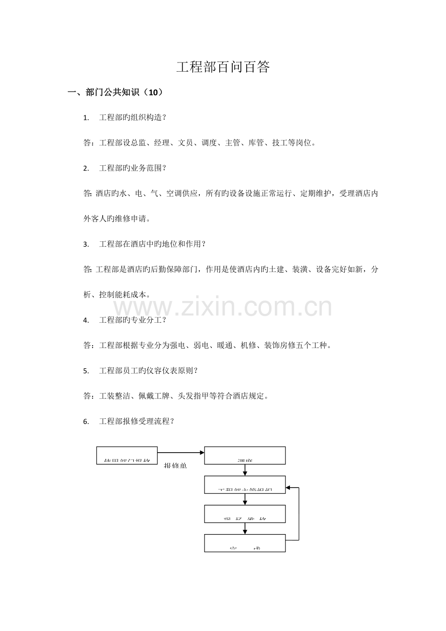 工程部百问百答分析解析.doc_第1页