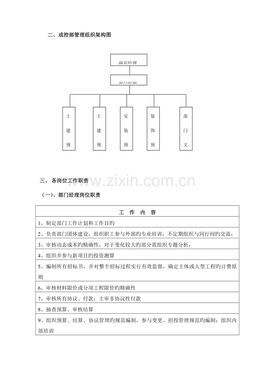 预算部工作职责及组织构架.doc_第2页