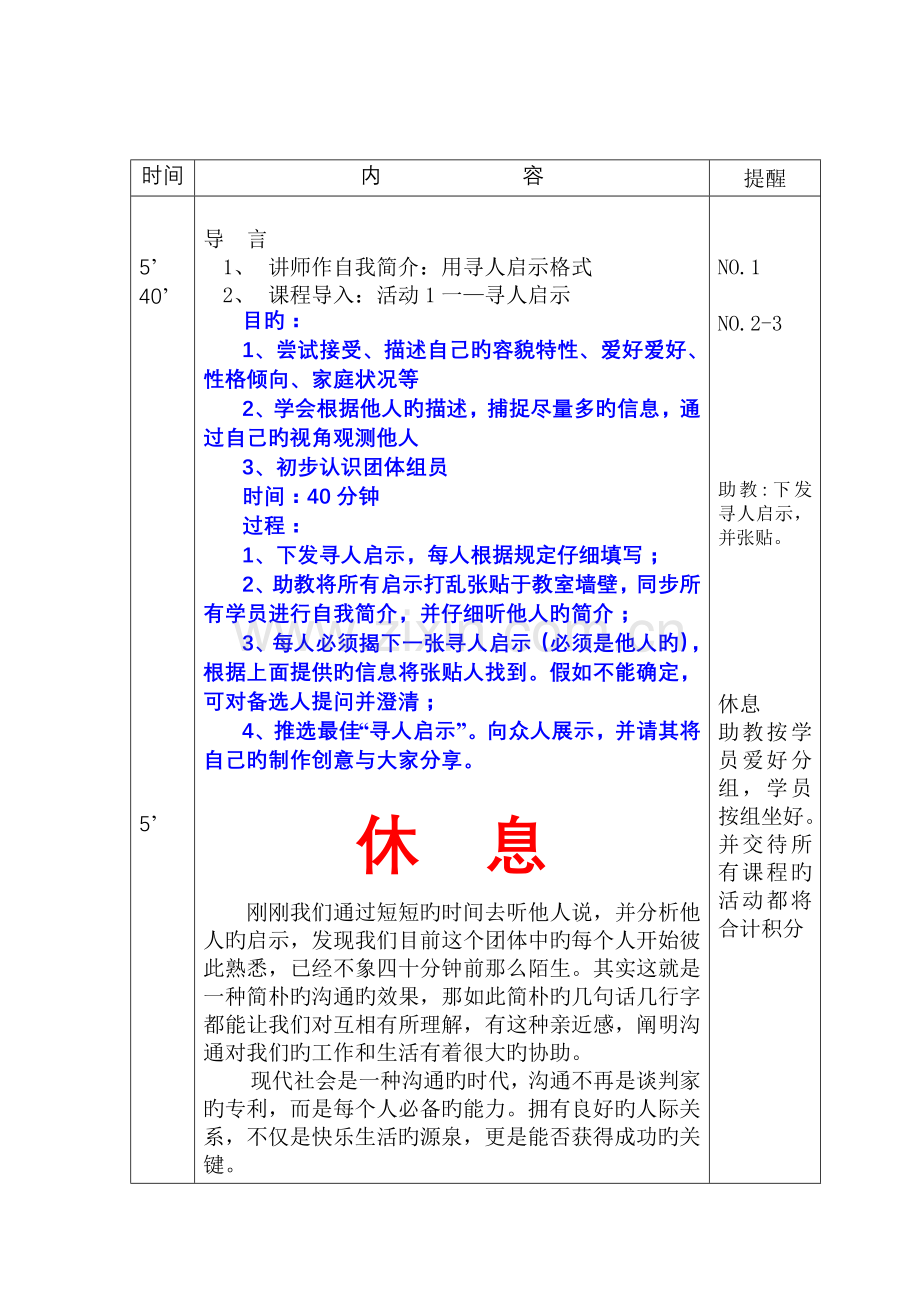 《人际沟通技巧之一》讲师手册..doc_第2页