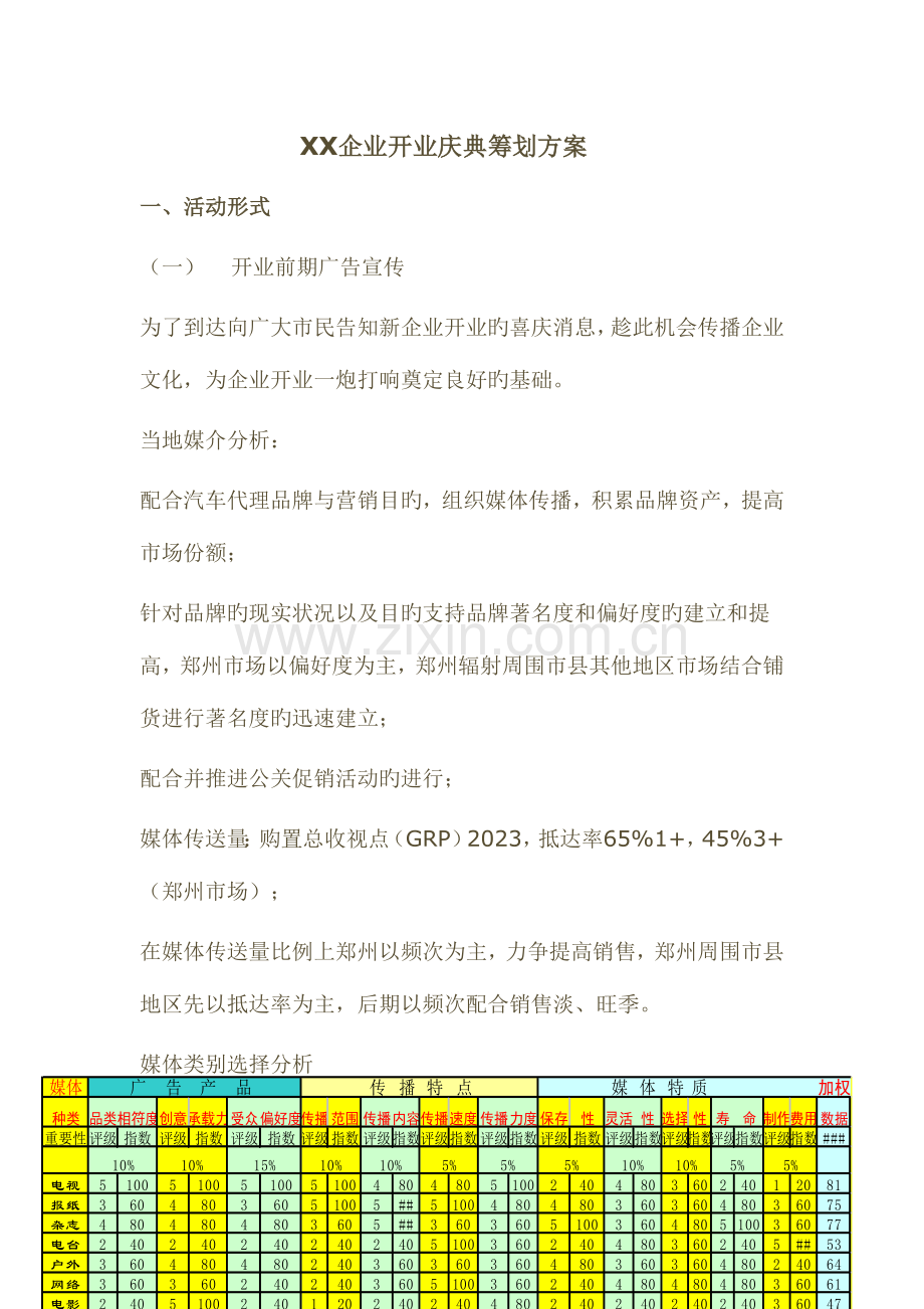 公司开业策划方案.doc_第1页