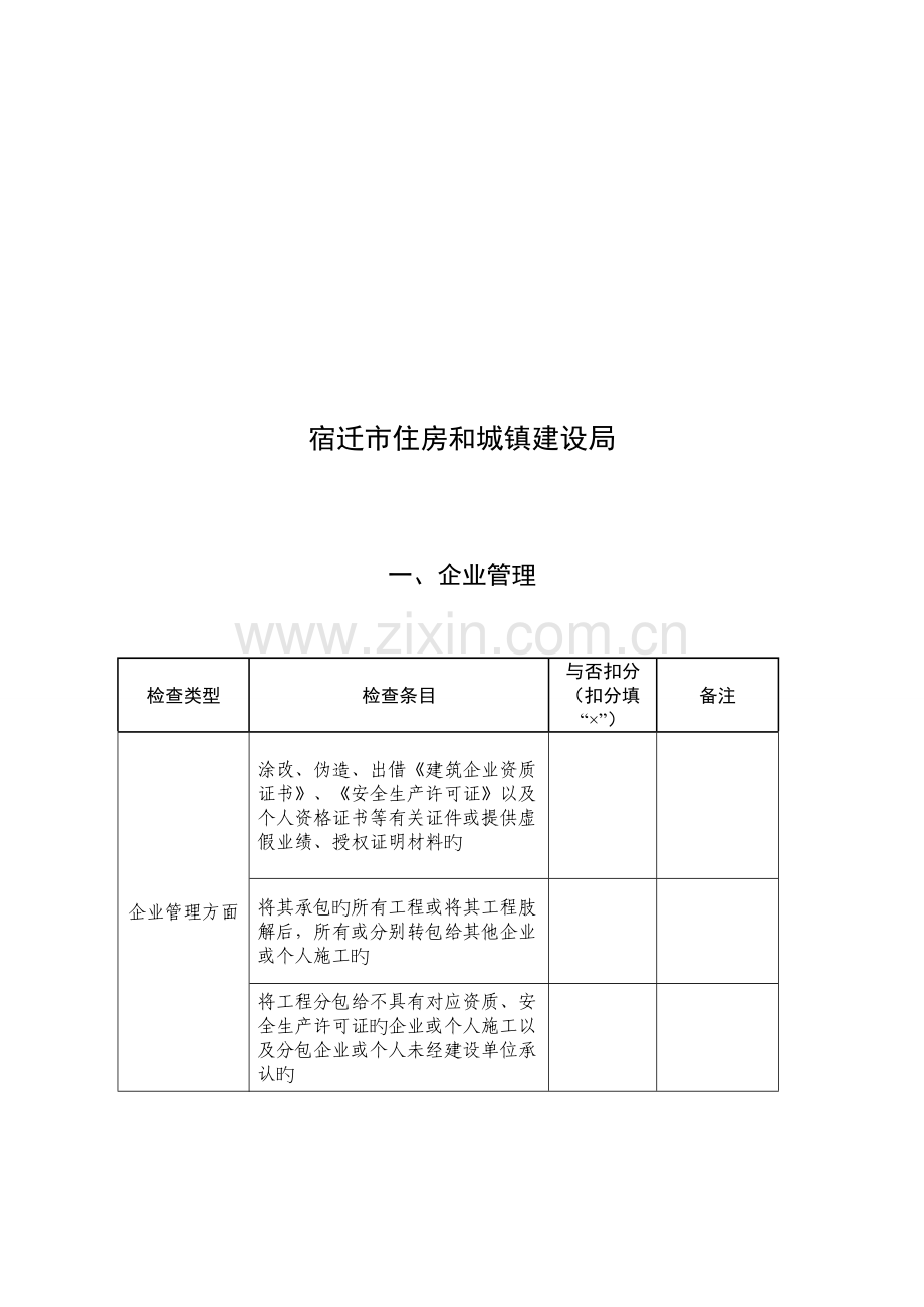 宿迁建筑业企业信用综合评价检查表.doc_第2页