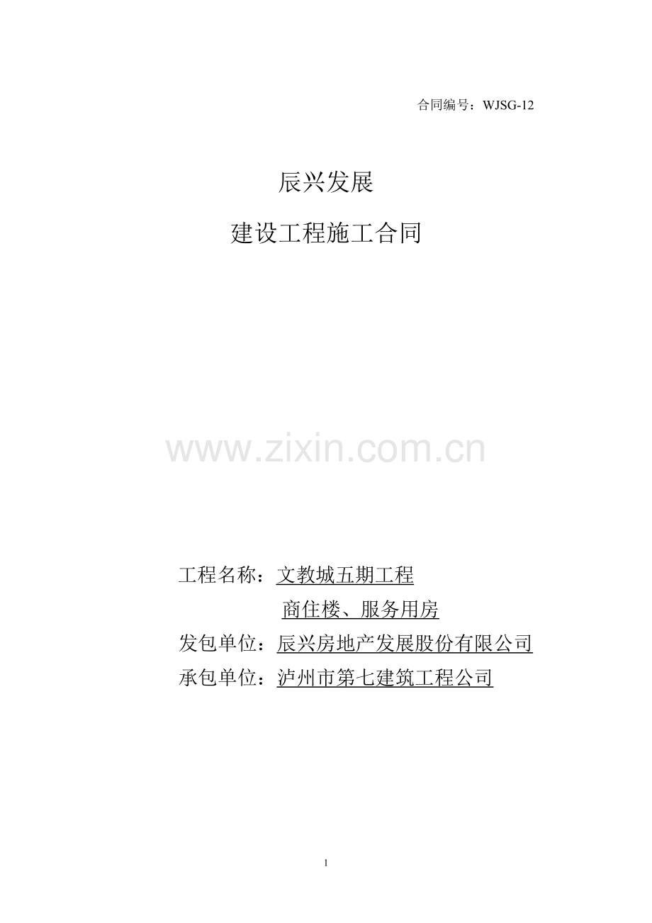 建设工程施工合同-(1).doc_第1页