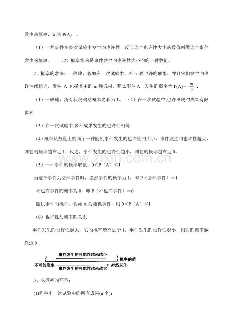 2023年九年级概率知识点总结及题型汇总.doc_第2页