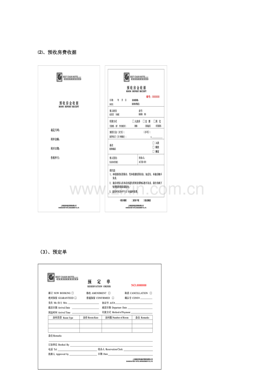 凯文国际商务酒店前厅使用表格.doc_第2页
