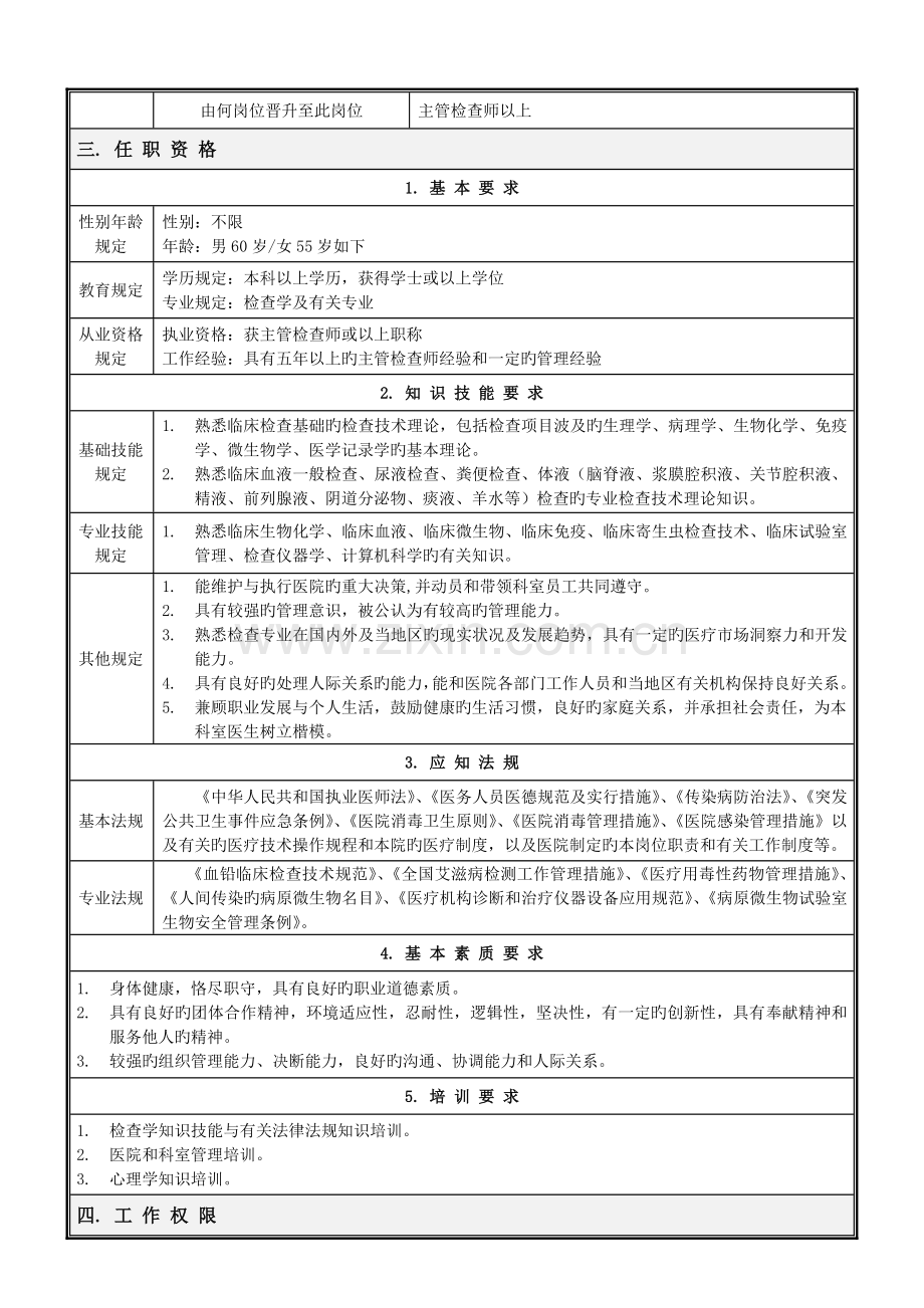 检验科岗位说明书.doc_第2页