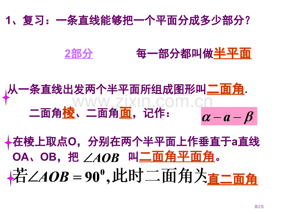 两个平面垂直的判定与性质PPT教育课件市名师优质课比赛一等奖市公开课获奖课件.pptx_第2页