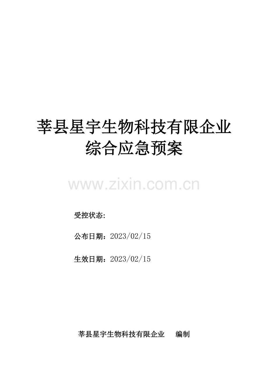 2023年应急预案综合应急预案.doc_第1页
