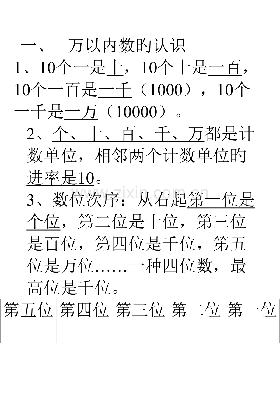 2023年西师版二年级数学下册知识点复习.doc_第1页
