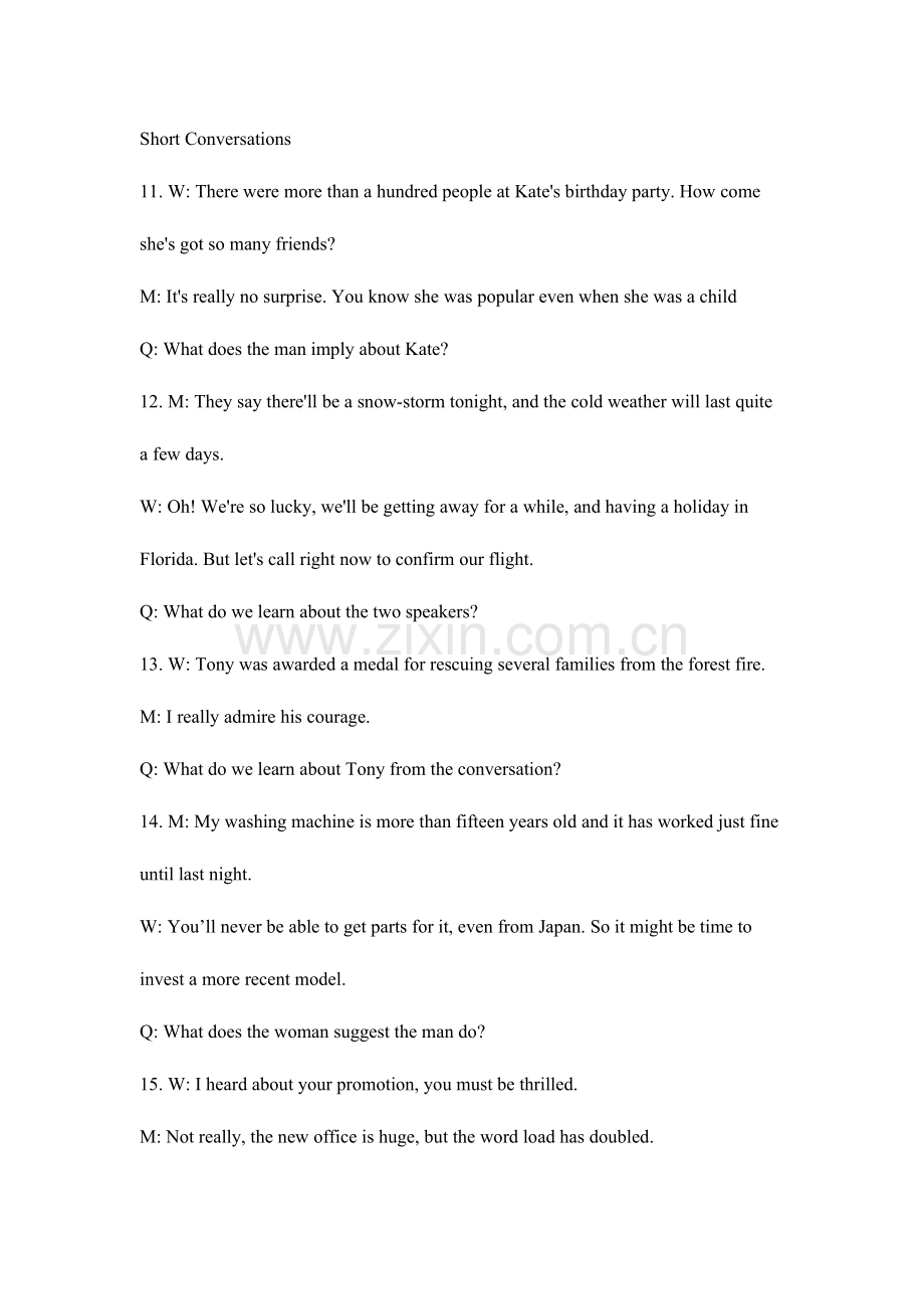 2023年6月英语四级真题听力原文资料.doc_第1页