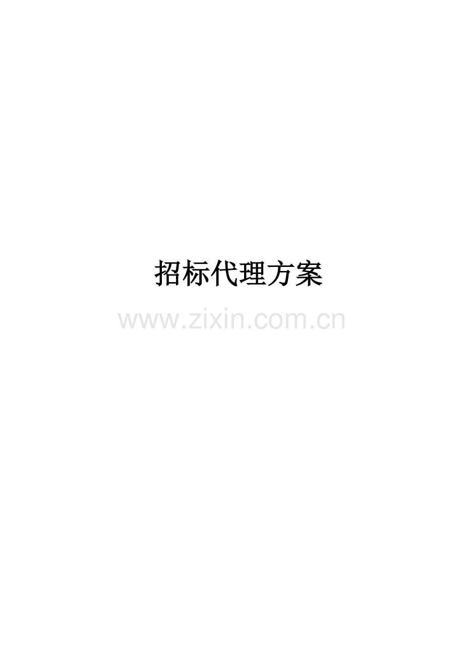 招标代理方案水利.doc_第1页