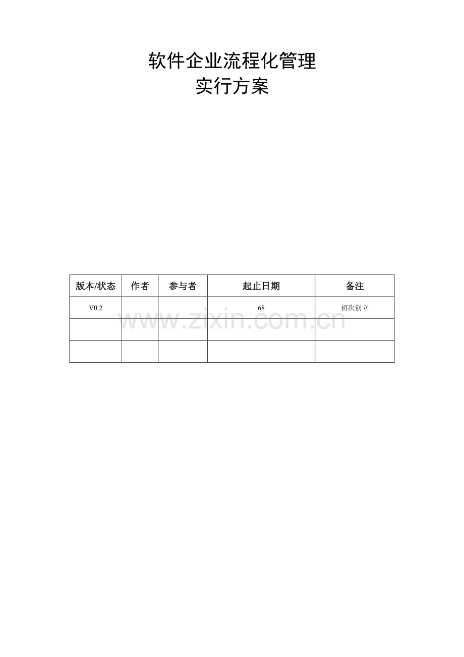 软件公司流程化管理实施方案.doc_第1页