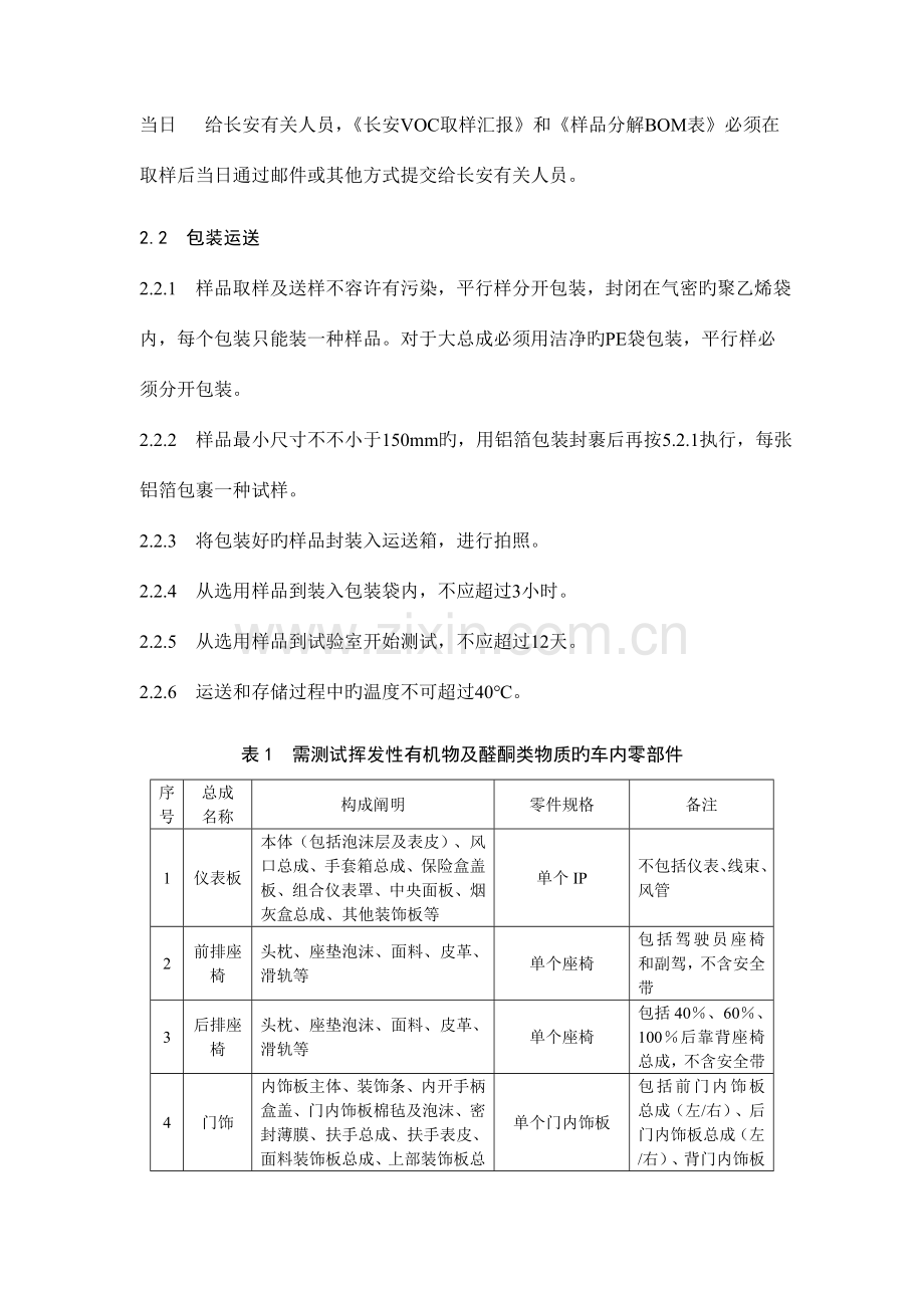 VOC车内挥发性有机物及醛酮类物质测试零部件取样技术规范.doc_第2页