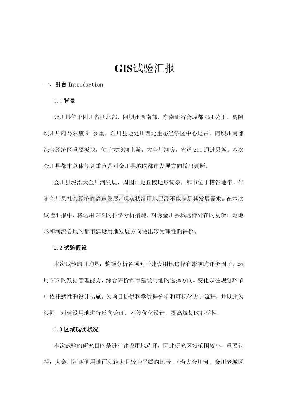 2023年GIS实验报告.doc_第1页