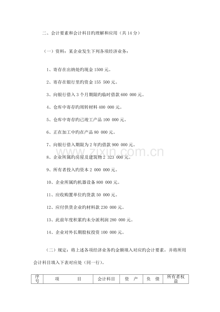 2023年会计核算试题库.doc_第2页