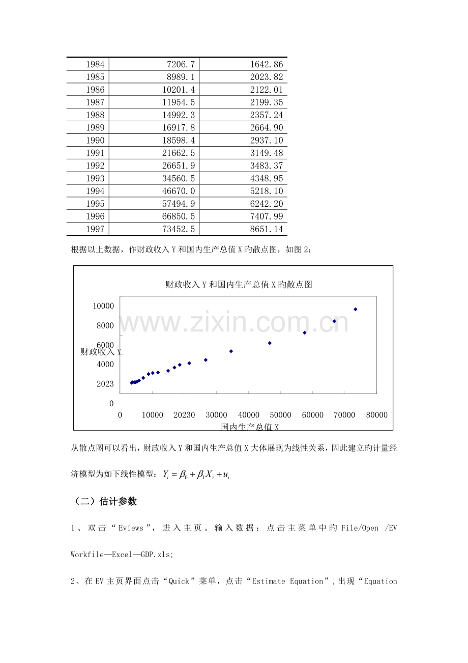 2023年EViews计量经济学实验报告简单线性回归模型分析.doc_第2页