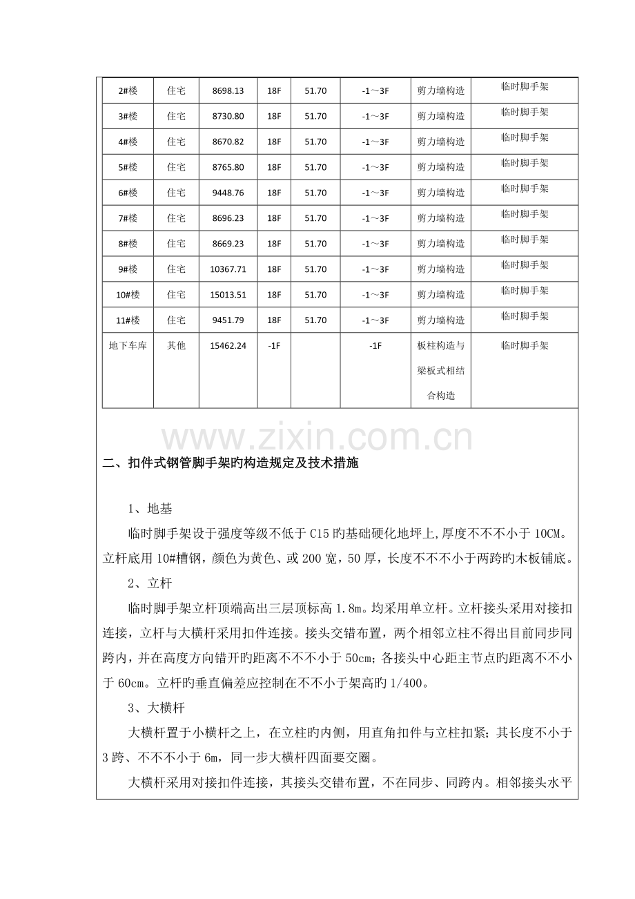 临时脚手架技术交底记录.docx_第2页