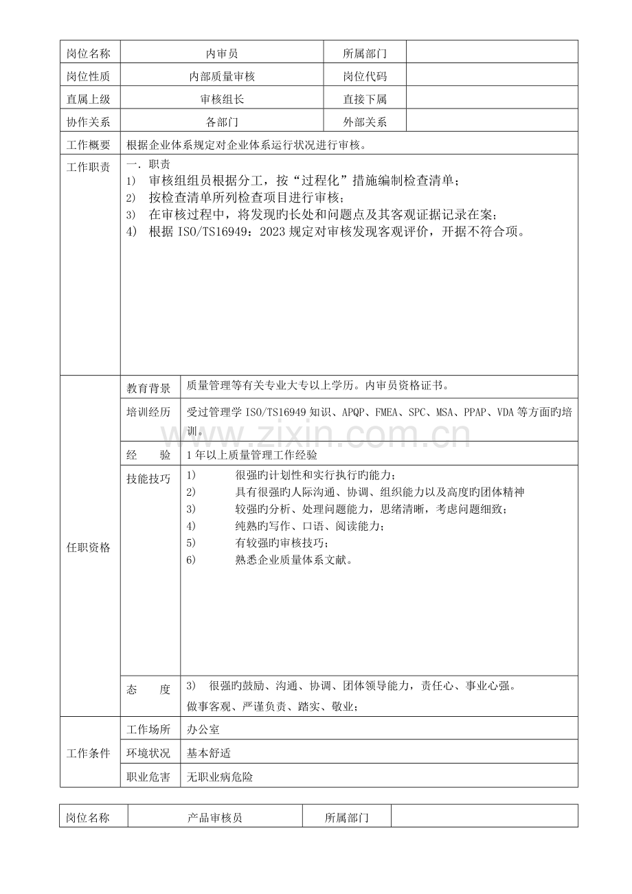 内审员工作说明书.doc_第2页
