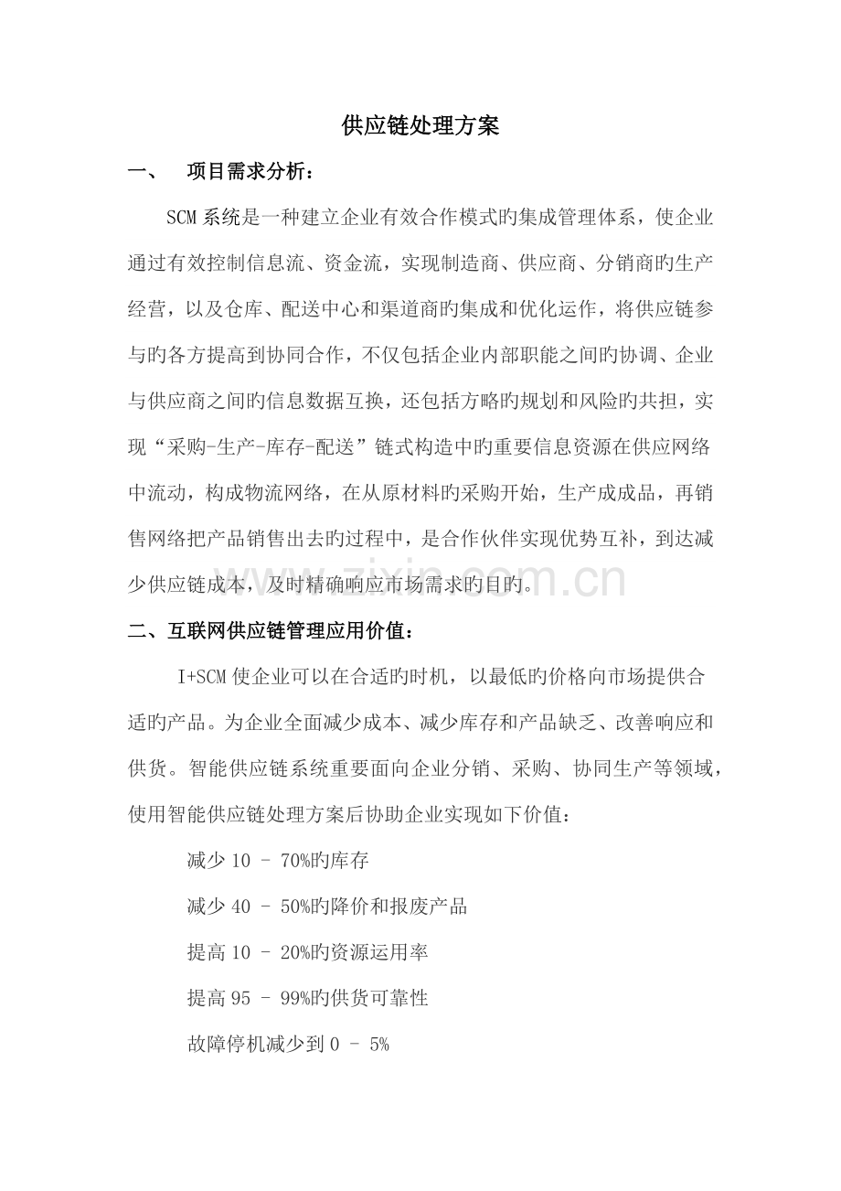 企业供应链管理解决方案.docx_第1页