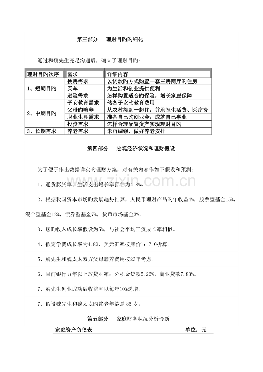 魏先生家庭理财规划.doc_第2页