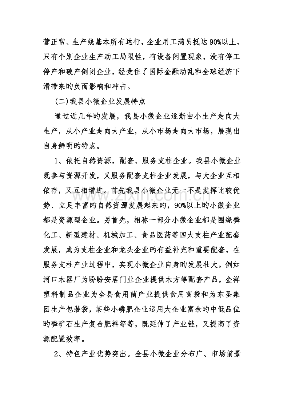 县小微企业发展情况调查报告.doc_第2页