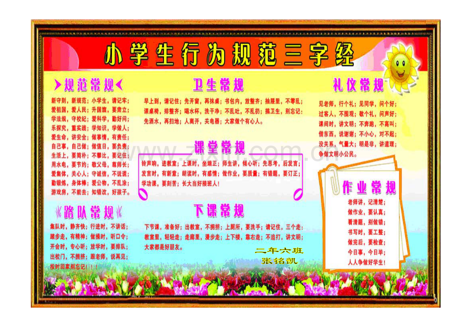 行为规范小报.doc_第1页