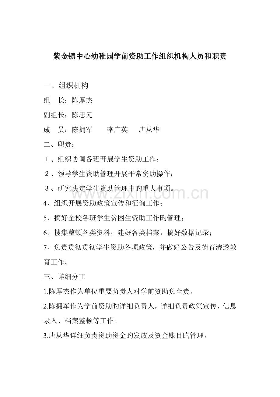 学生资助工作组织机构人员和职责.doc_第1页