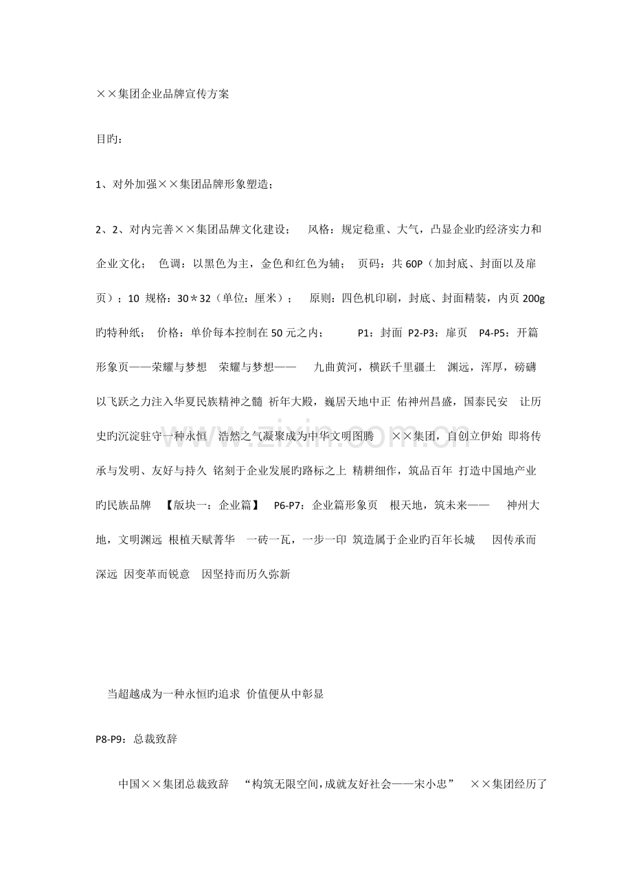 企业品牌宣传方案.docx_第1页