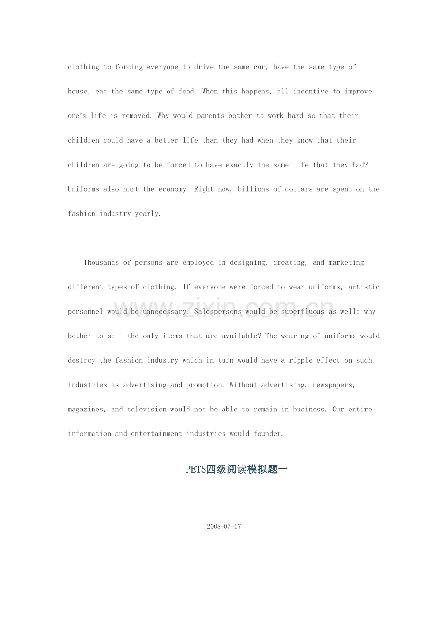 2023年四级阅读模拟题.doc_第2页