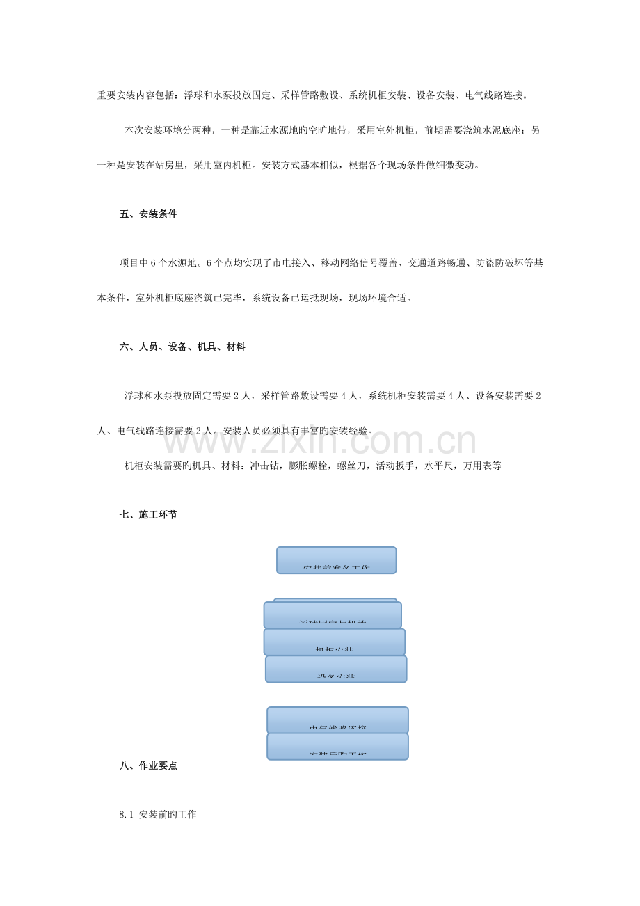 水质自动在线监测站项目-设备安装方案模板.doc_第2页