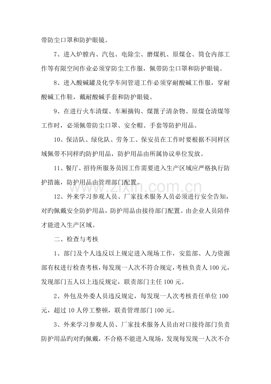 电厂生产现场个人防护用品使用管理规定.doc_第2页