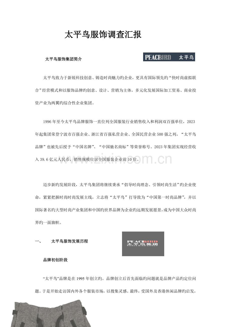 太平鸟市场调查报告.doc_第1页