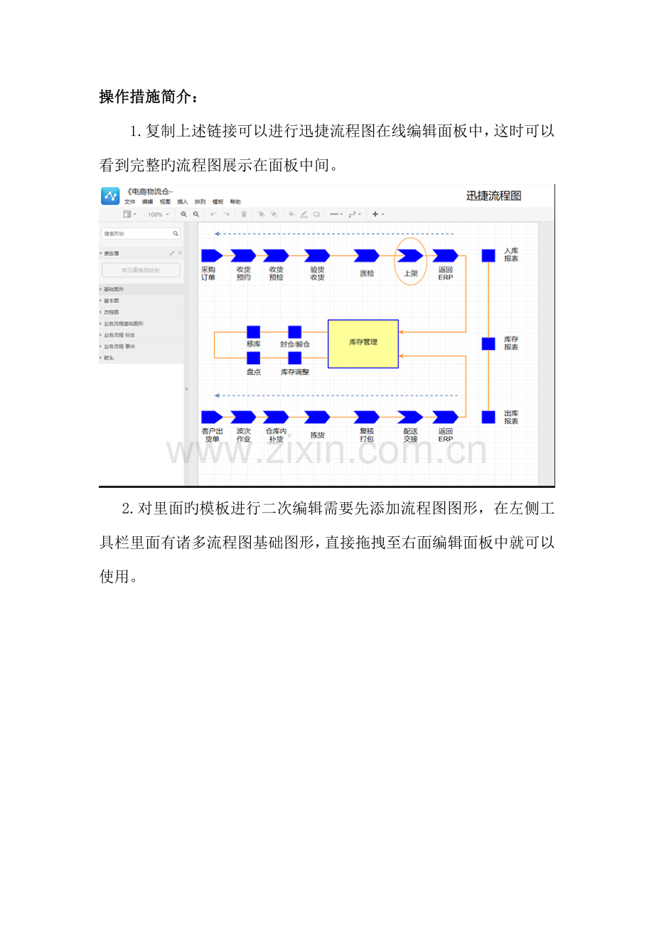 电商物流仓储流程图模板分享--迅捷流程图.docx_第2页