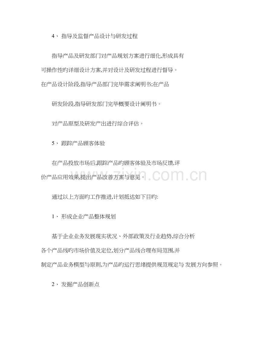 公司产品规划工作方案.doc_第2页
