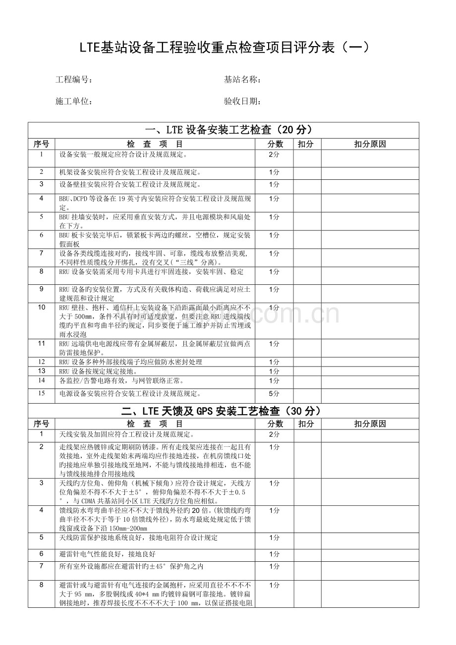 四G基站验收规范.doc_第1页