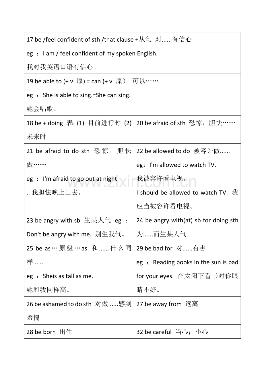 2023年初中英语必背固定搭配已排版.docx_第2页