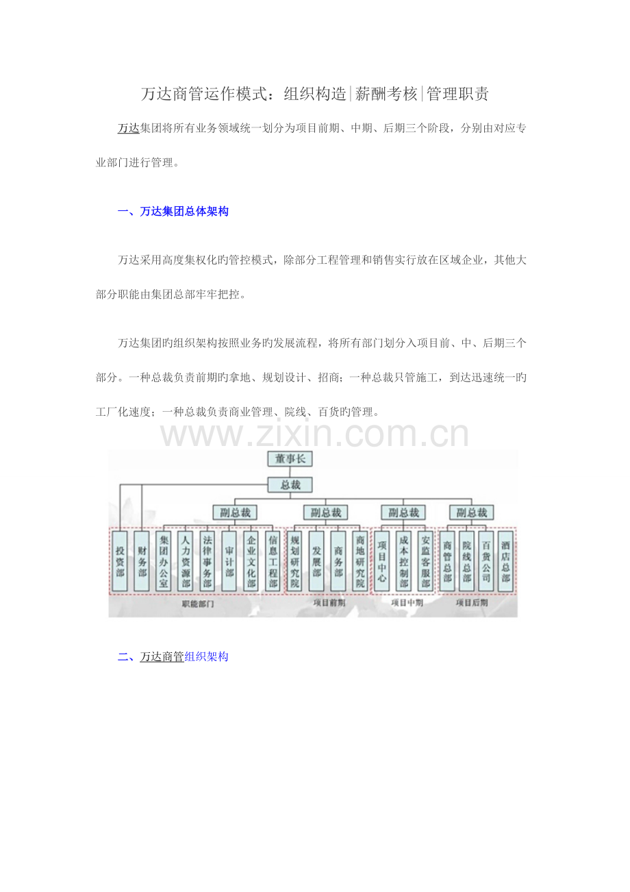 万达商业管理系统模式.doc_第1页