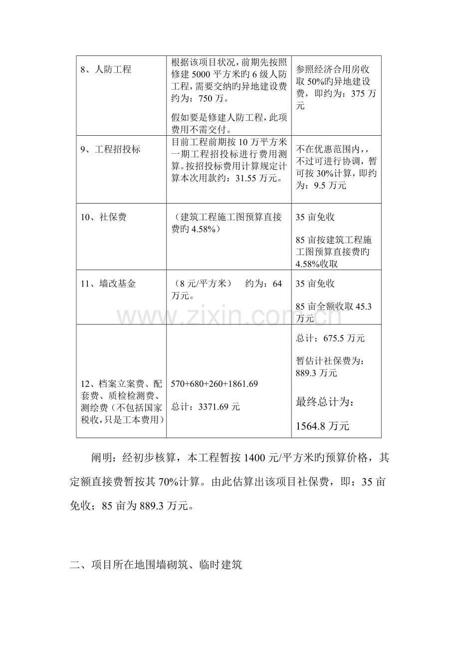 项目工程前期开发建设相关费用说明.doc_第2页