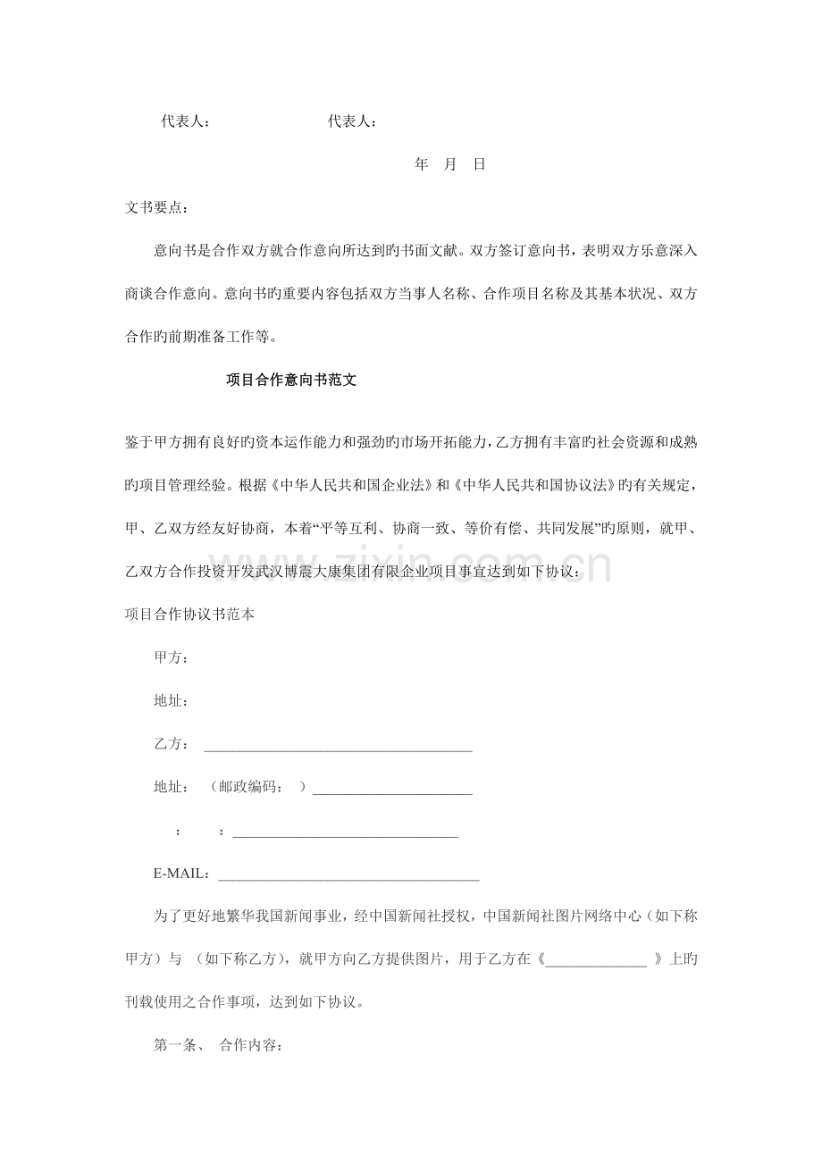 项目合作意向书范文模板.doc_第2页