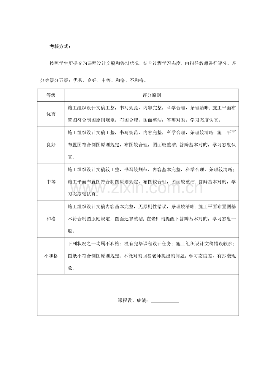 施工组织课程设计任务书-模板.doc_第2页
