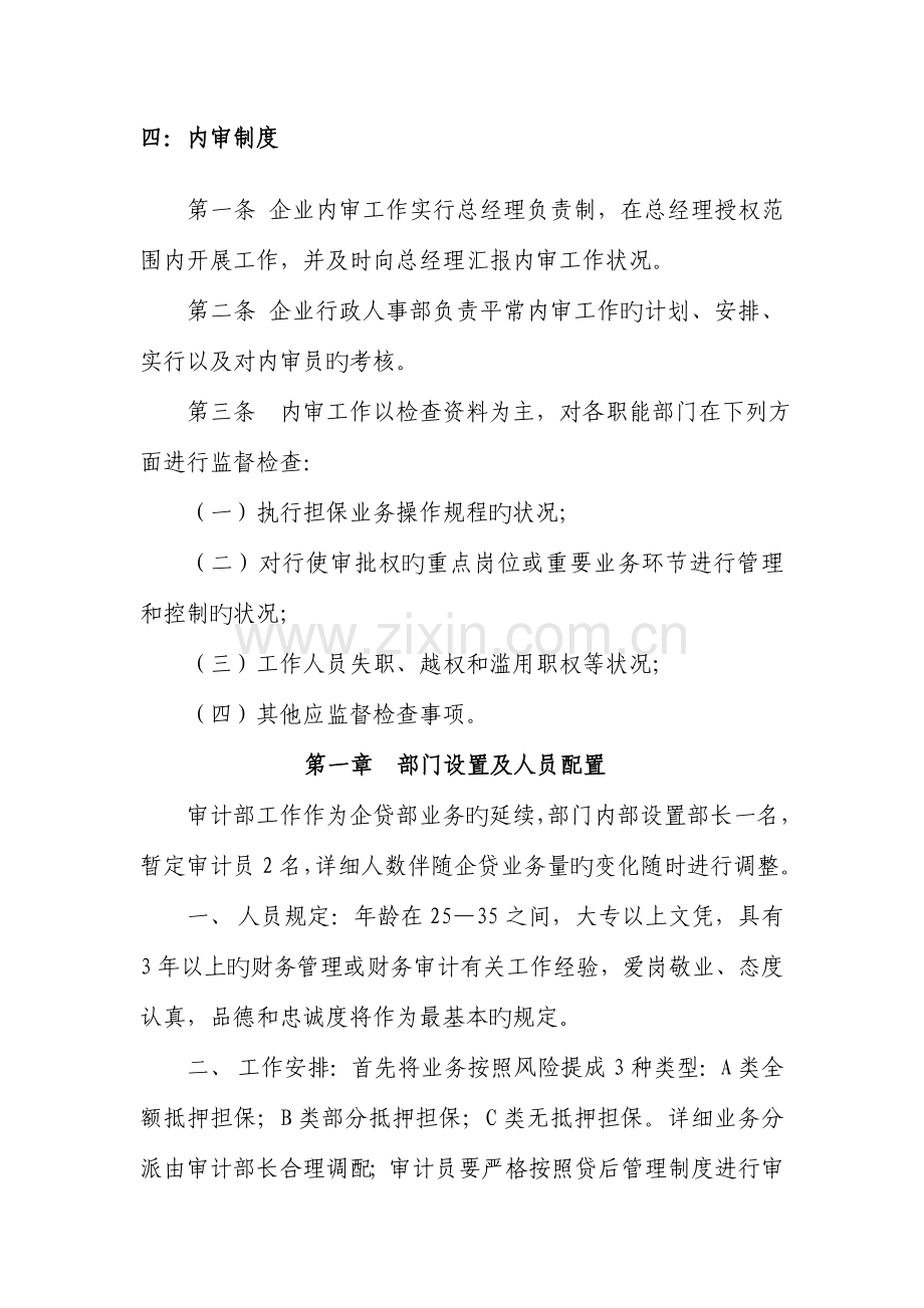担保公司内审制度.doc_第1页