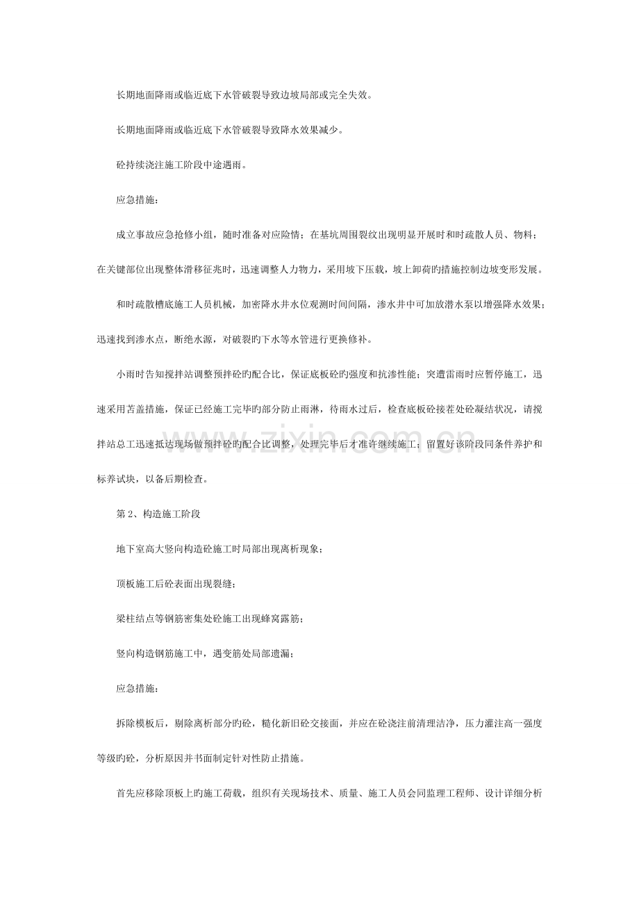 体育馆项目主要分项工程质量管理措施及相关应急措施模板.doc_第2页