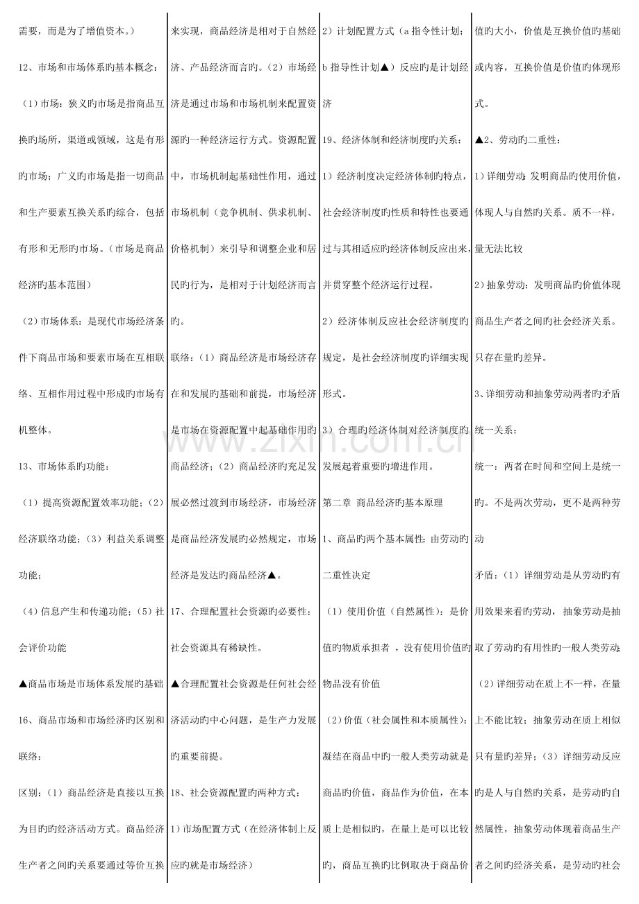 2023年初级经济师经济基础完整知识要点复习.doc_第2页